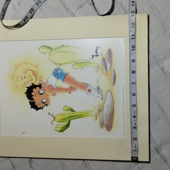 Betty Boop 2006 Western Girl By Toby Bluth Signed Print 13"x16" - Picture 9 of 10